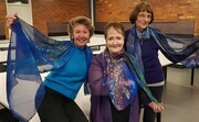 Lovely Aussie Scholars wearing Art by Susannah scarves